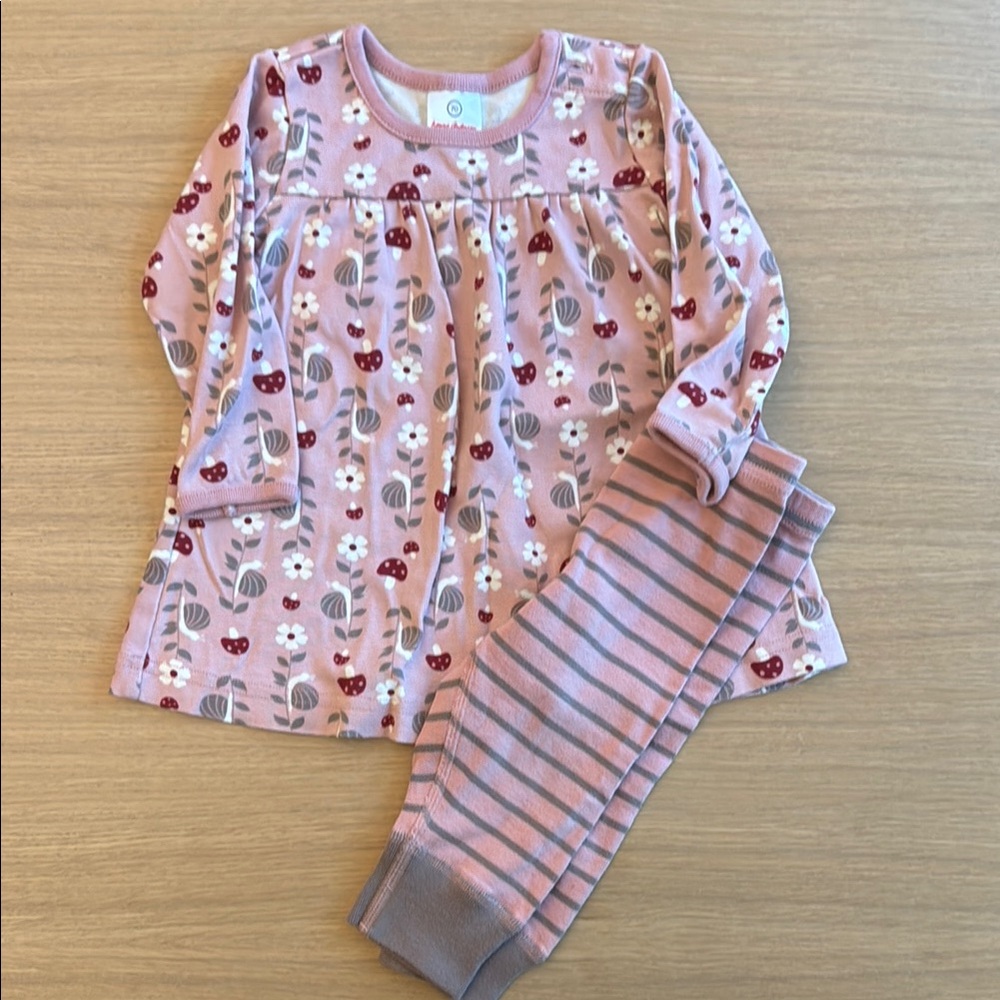 Hanna Andersson Pink and Gray Set - size 70 (6-12 months)